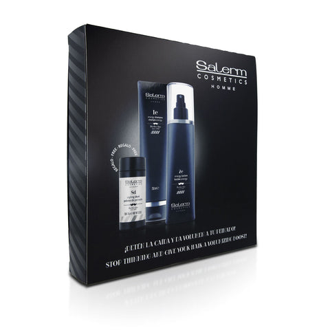 COFFRET ANTI-CHUTE ENERGY HOMME AVEC POUDRE COIFFANTE EN CADEAU 1981